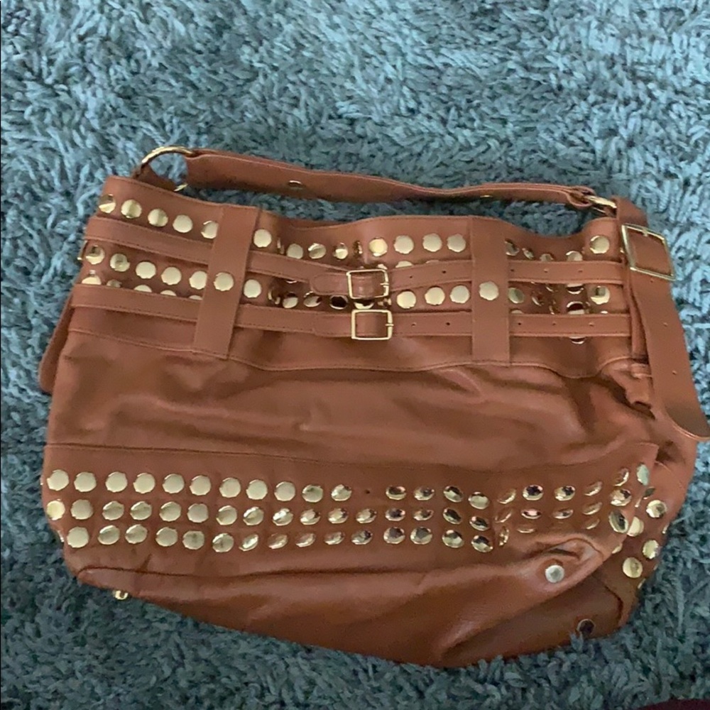 Rebecca Minkoff-Studded Devote Tote in Auburn
